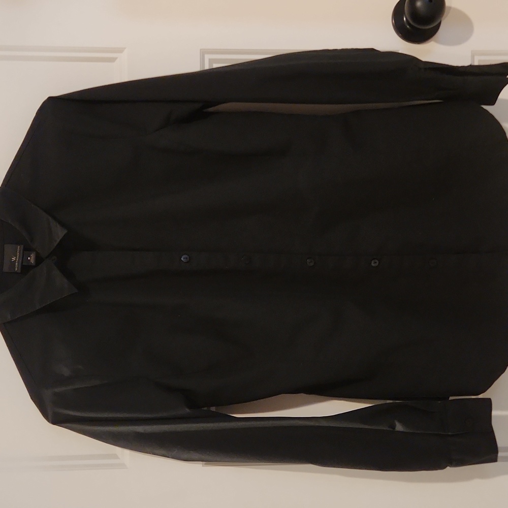 Worthington Size 6 Black Women's Button Up Shirt